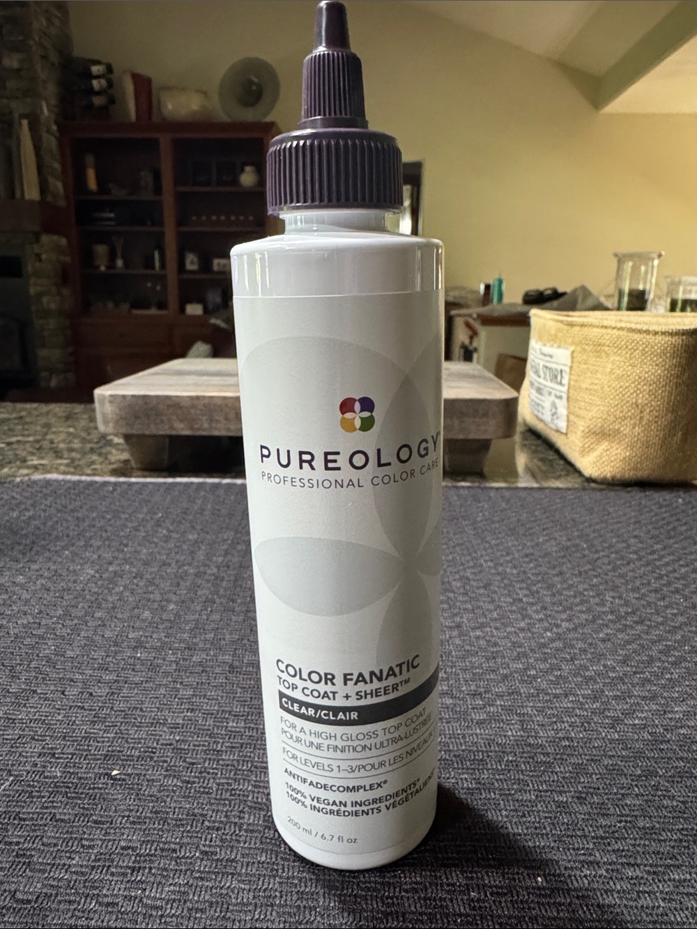 Pureology Color Fanatic Top Coat in White Bottle with Purple Cap